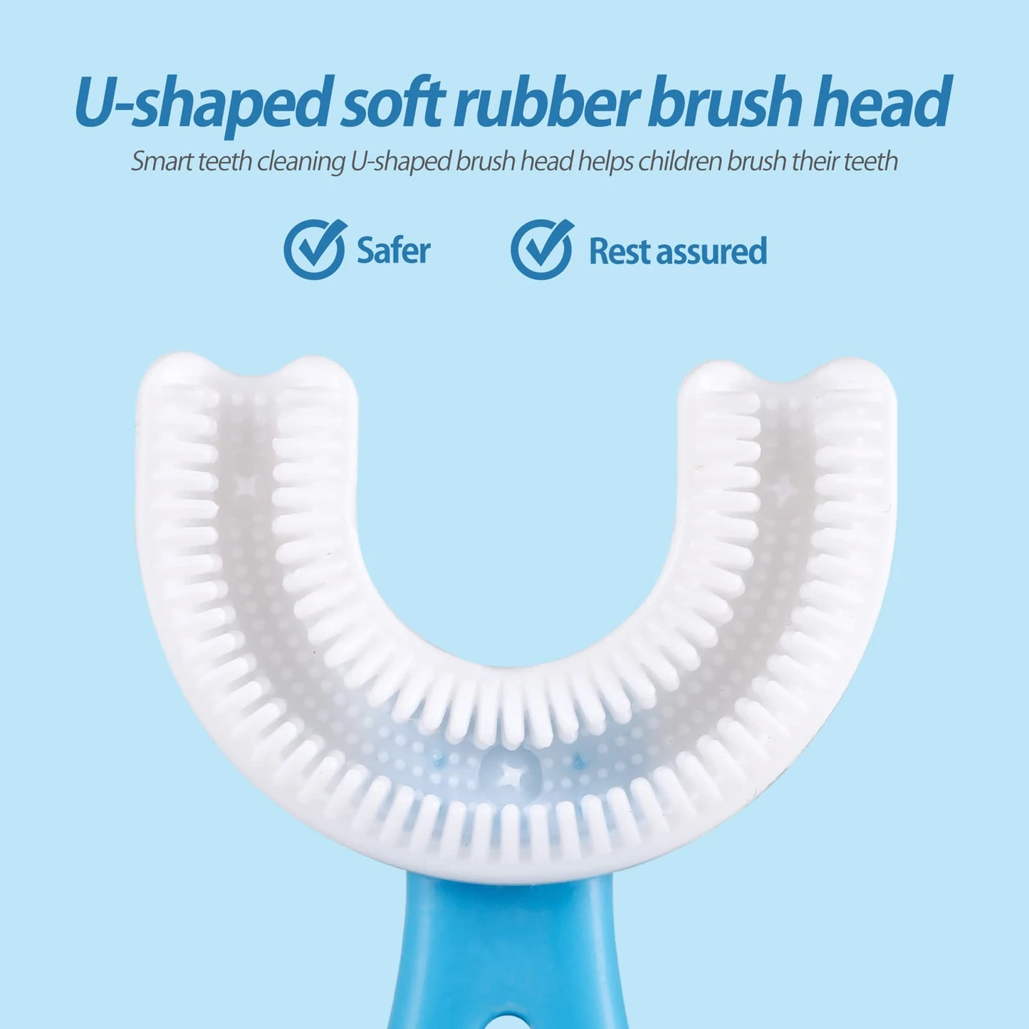 360 Degree U-Shaped Baby Toothbrush | Ultrasonic Teeth Whitening | Child Toothbrush Teethers Baby