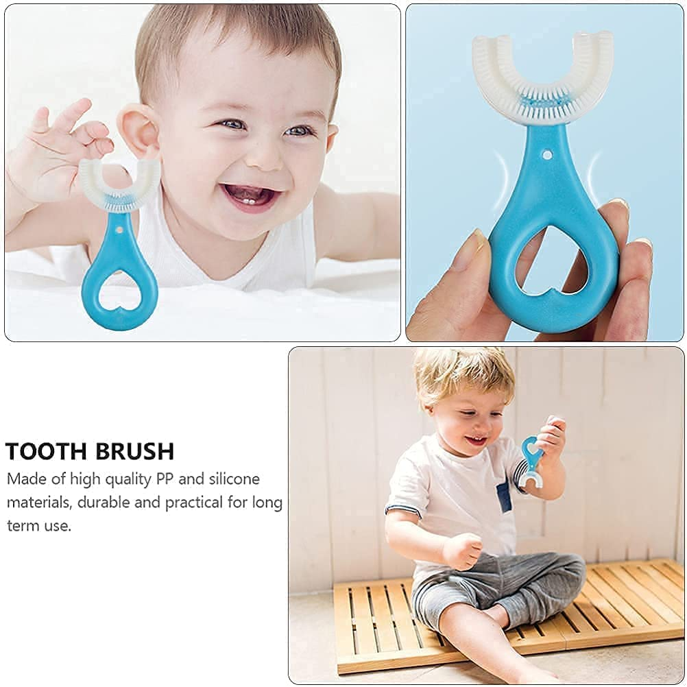 360 Degree U-Shaped Baby Toothbrush | Ultrasonic Teeth Whitening | Child Toothbrush Teethers Baby