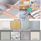 Metallic Aluminum Wallpaper Roll – Waterproof & Heat Resistant (2 ft × 6.5 ft)