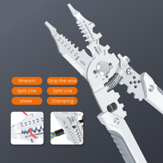 Multi-Function 10-in-1 Wire Stripper & Cutter Tool